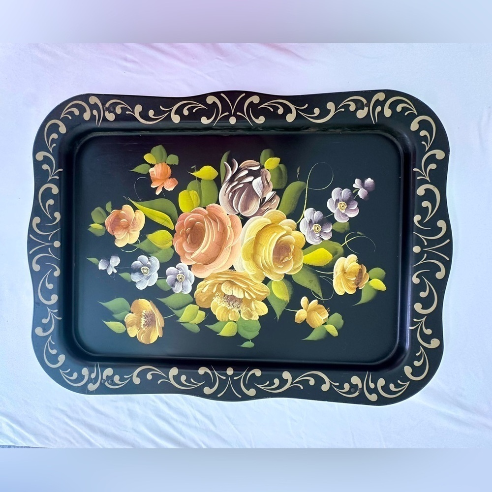 1950’s Vintage Tole Tray Top Hanging